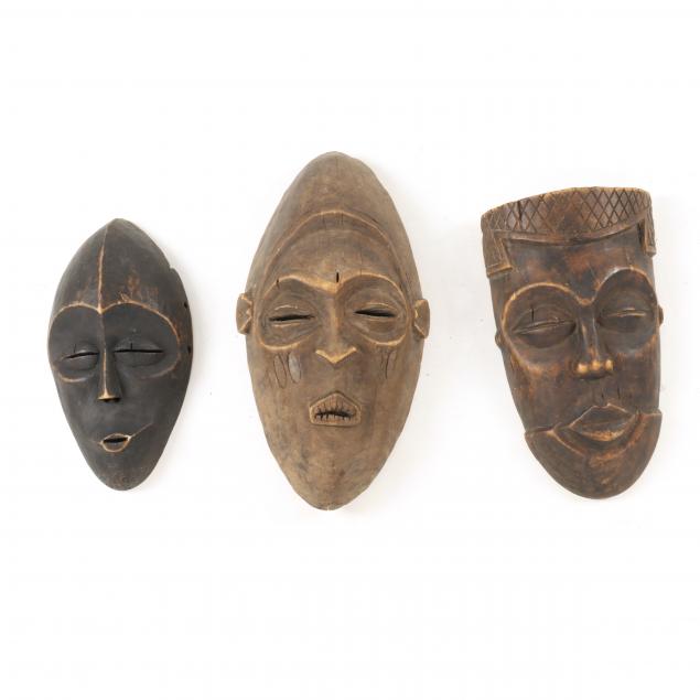 three-3-carved-wood-african-masks