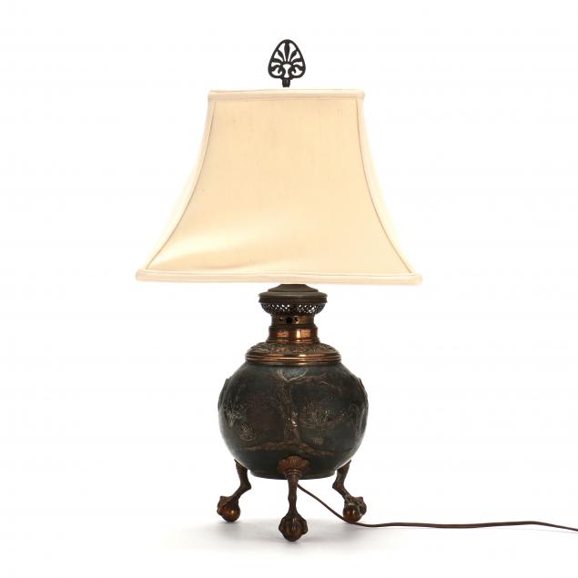 aesthetic-period-claw-footed-copper-table-lamp
