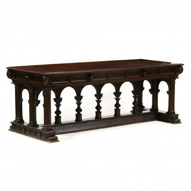 renaissance-revival-carved-walnut-library-table