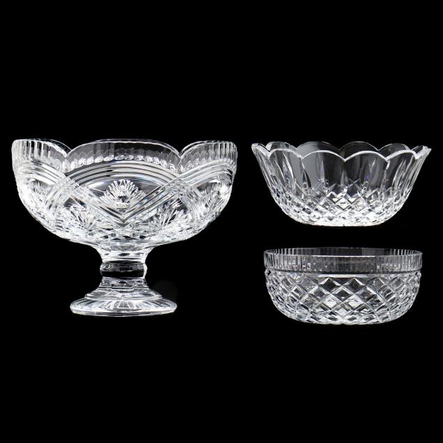 three-waterford-crystal-serving-bowls