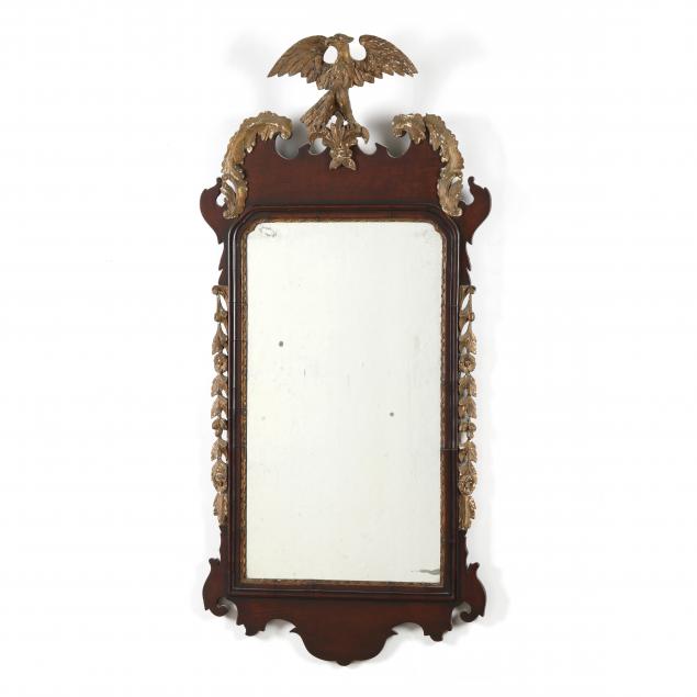 chippendale-gilt-eagle-mahogany-wall-mirror