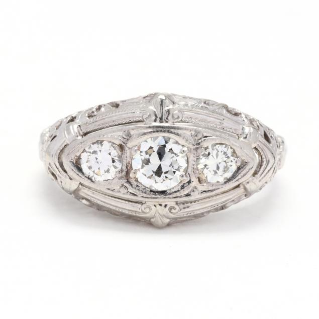 vintage-white-gold-and-three-stone-diamond-ring
