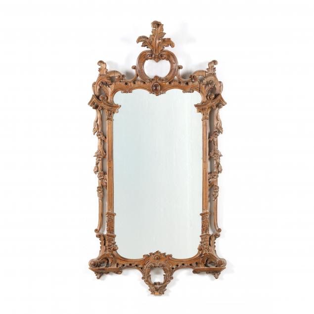 rococo-style-carved-wood-wall-mirror