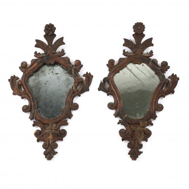 pair-of-continental-rococo-carved-diminutive-mirrored-sconces