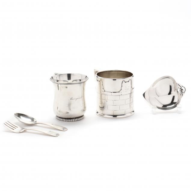 five-tiffany-co-sterling-silver-baby-gifts
