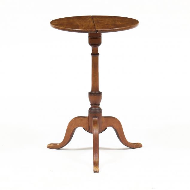 new-england-queen-anne-tiger-maple-and-cherry-candlestand