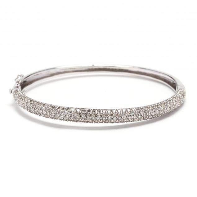 white-gold-and-diamond-bangle-bracelet