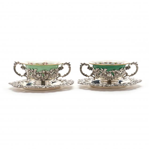 pair-of-repousse-sterling-silver-and-porcelain-consomme-cups