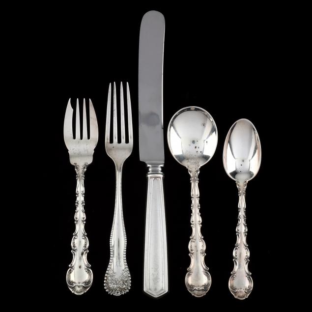 assorted-group-of-sterling-silver-flatware