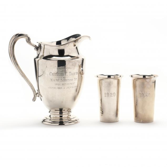 american-sterling-silver-presentation-water-pitcher-and-beakers