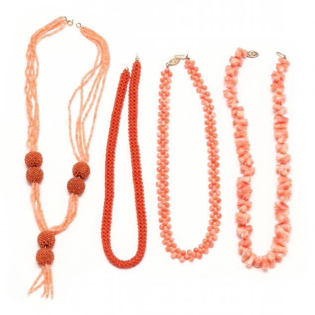 four-coral-necklaces
