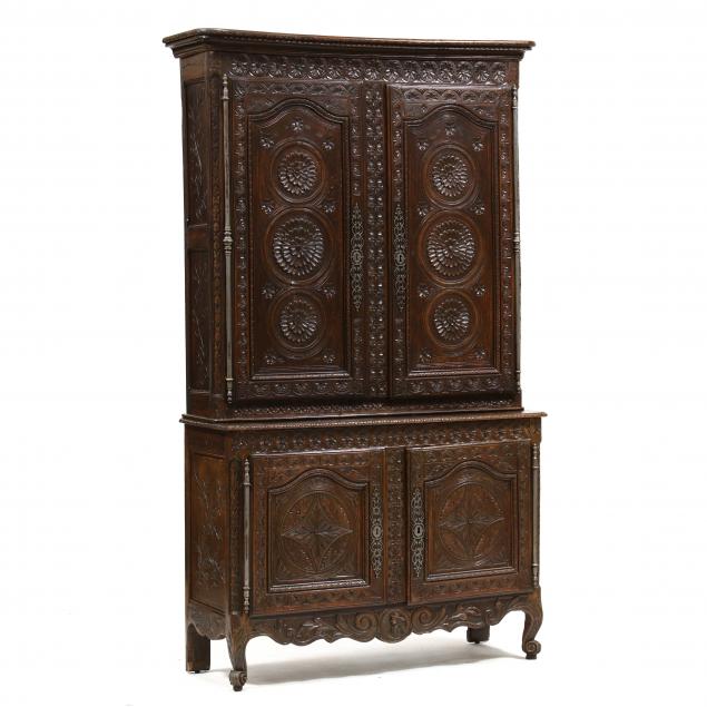 antique-french-baroque-revival-carved-buffet-au-deux-corps