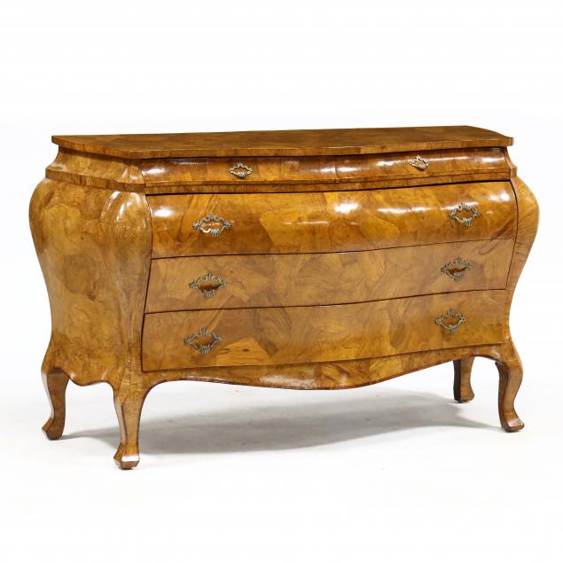 italian-burl-veneer-bombe-commode