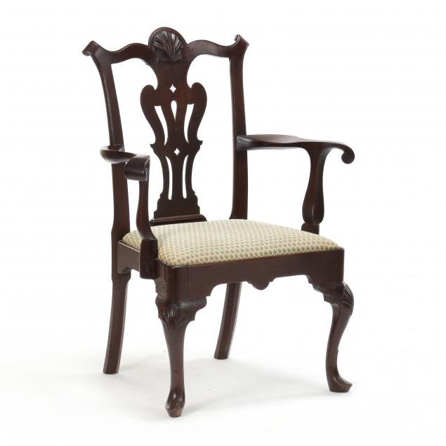 important-philadelphia-queen-anne-carved-walnut-armchair