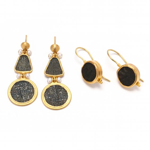 two-pairs-of-high-karat-gold-and-coin-earrings-kurtulan