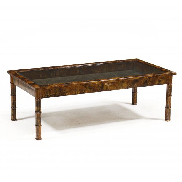 faux-bamboo-tortoise-shell-lacquered-display-coffee-table