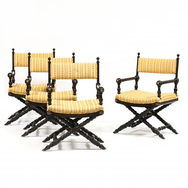 set-of-four-edwardian-lacquered-mahogany-game-chairs