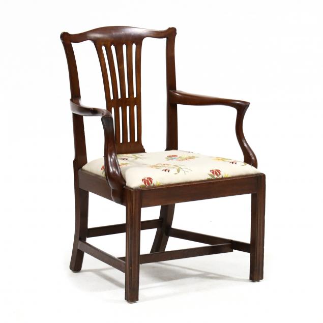 english-chippendale-mahogany-armchair