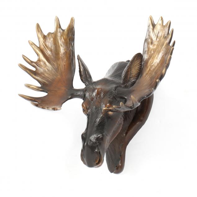 carole-danyluk-american-canadian-b-1959-bronze-moose-door-knocker