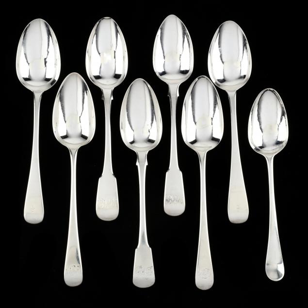 nine-assorted-georgian-silver-tablespoons