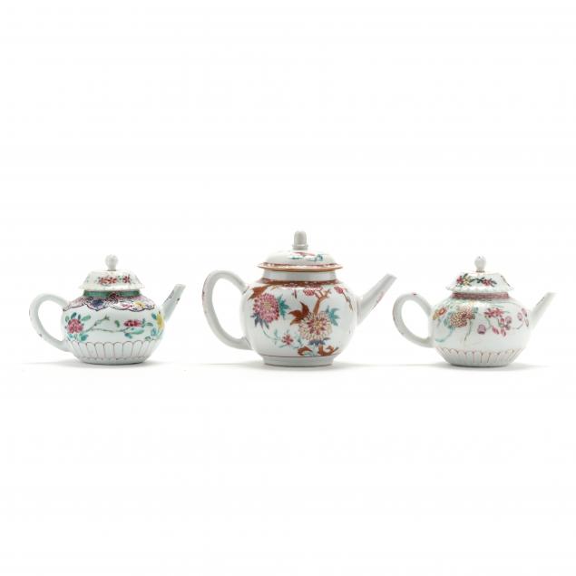 three-chinese-export-porcelain-teapots