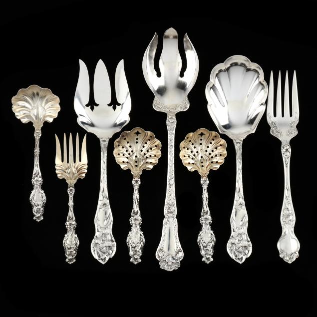 eight-american-art-nouveau-sterling-silver-serving-servers
