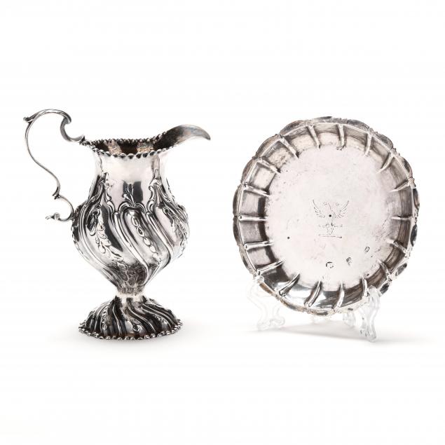 a-george-iii-silver-creamer-and-dish