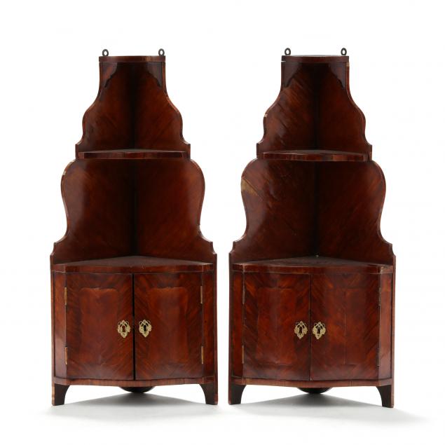 vintage-continental-pair-of-mahogany-hanging-corner-cabinets