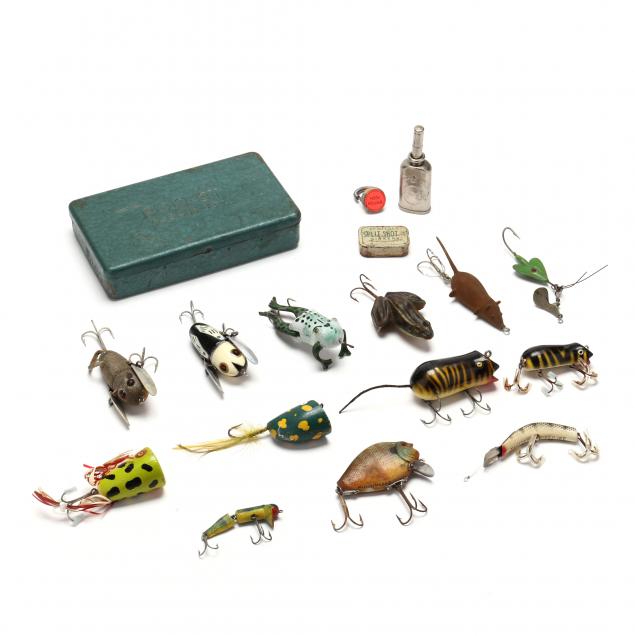 thirteen-vintage-fishing-lures-with-accessories