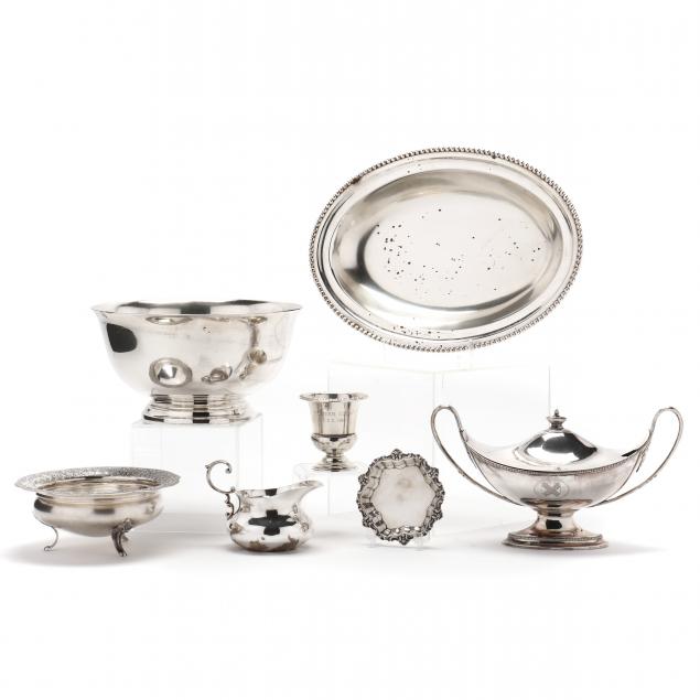 group-of-assorted-sterling-silver-hollowware