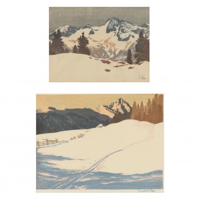 engelbert-lap-austrian-1886-1970-i-winter-day-on-the-rosskogel-i-i-grey-day-i-two-works