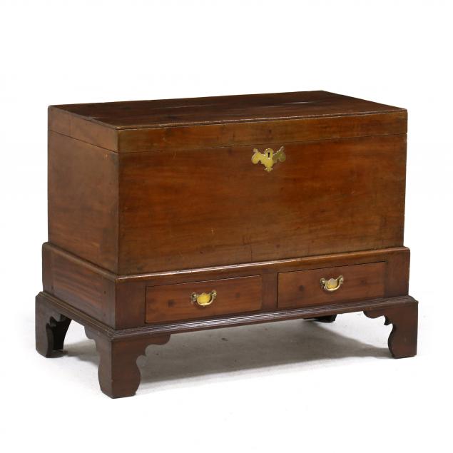 antique-english-mahogany-campaign-chest