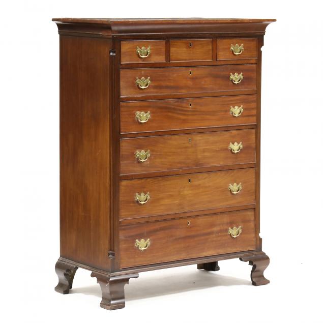 mid-atlantic-chippendale-mahogany-semi-tall-chest-of-drawers
