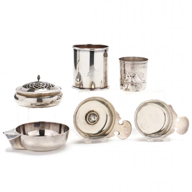 a-collection-of-six-small-italian-sterling-and-silver-table-items