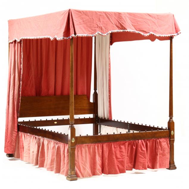 kindel-queen-size-cherry-tall-post-bed-with-tester