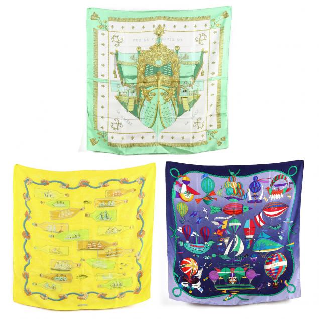 three-hermes-silk-scarves