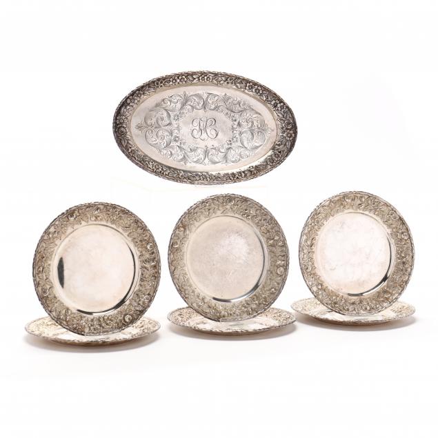 s-kirk-son-i-repousse-i-sterling-silver-bread-plates-and-oval-tray