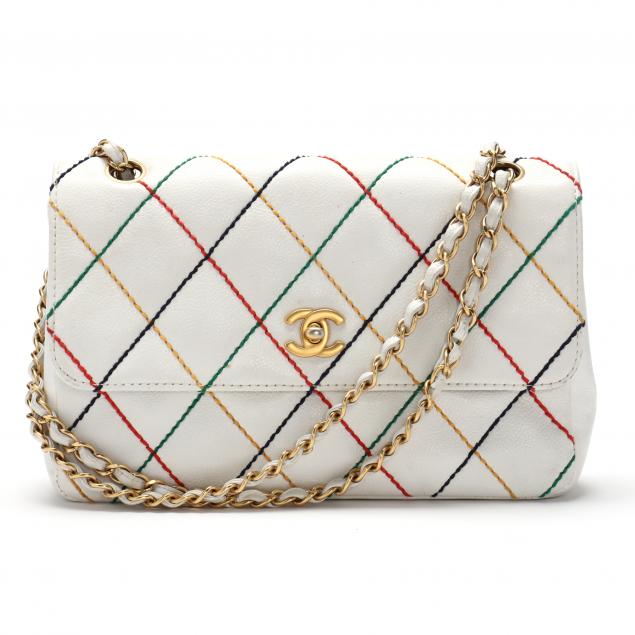 Chanel Rainbow Flap Bag - 10 For Sale on 1stDibs  chanel classic flap bag, chanel  bag flap, chanel card holder pink