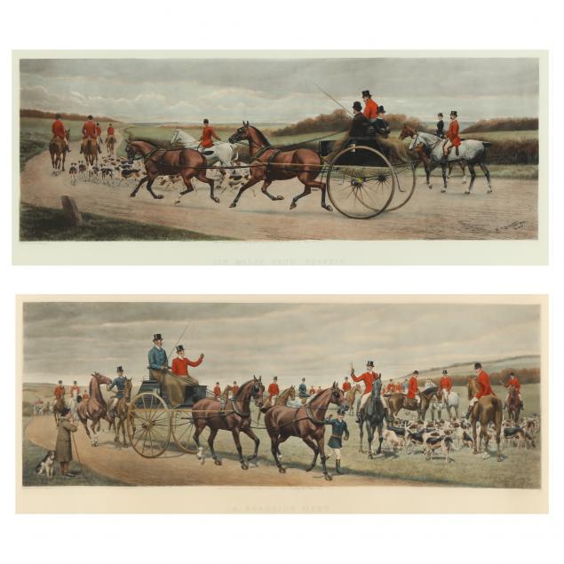 after-edward-algernon-stuart-douglas-british-1848-1918-i-a-roadside-meet-i-i-ten-miles-from-kennels-i-two-works