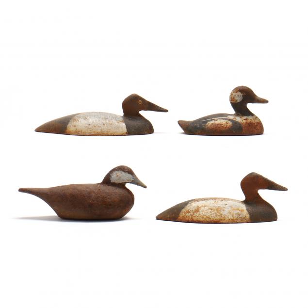 four-norfolk-foundry-miniature-iron-decoys-sam-jones