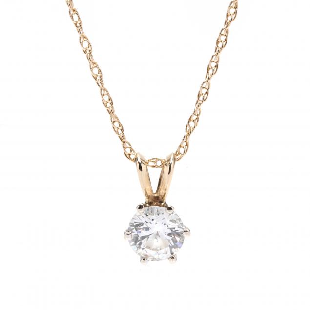 Gold and Diamond Pendant Necklace (Lot 2209 - Luxury Accessories ...