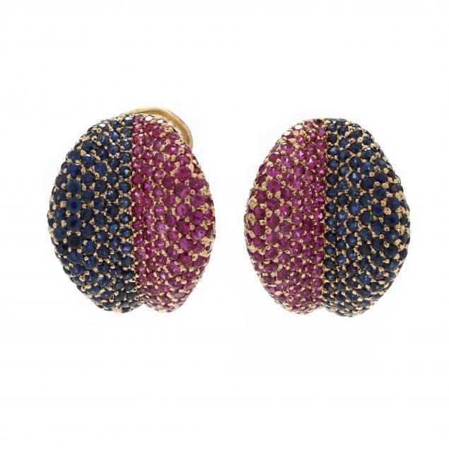 gold-ruby-and-sapphire-earrings