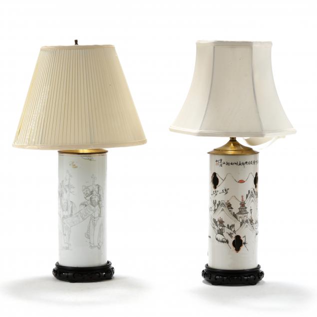 two-chinese-porcelain-hat-stand-lamps