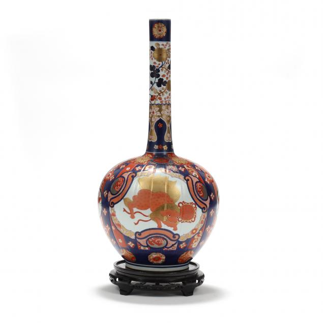 a-large-imari-porcelain-bottle-vase