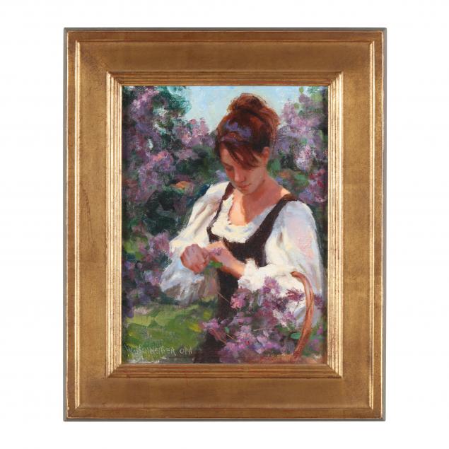 william-schneider-american-i-picking-lilacs-i