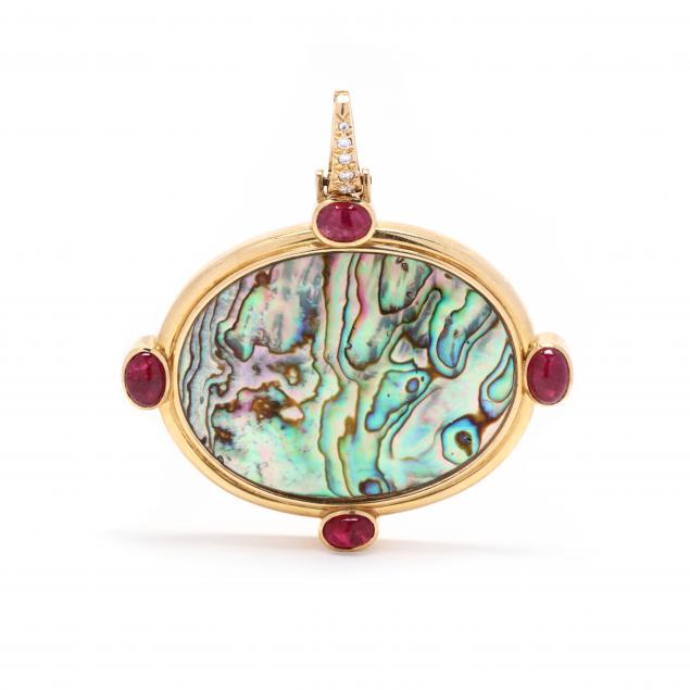 gold-abalone-and-gem-set-pendant-andrew-clunn
