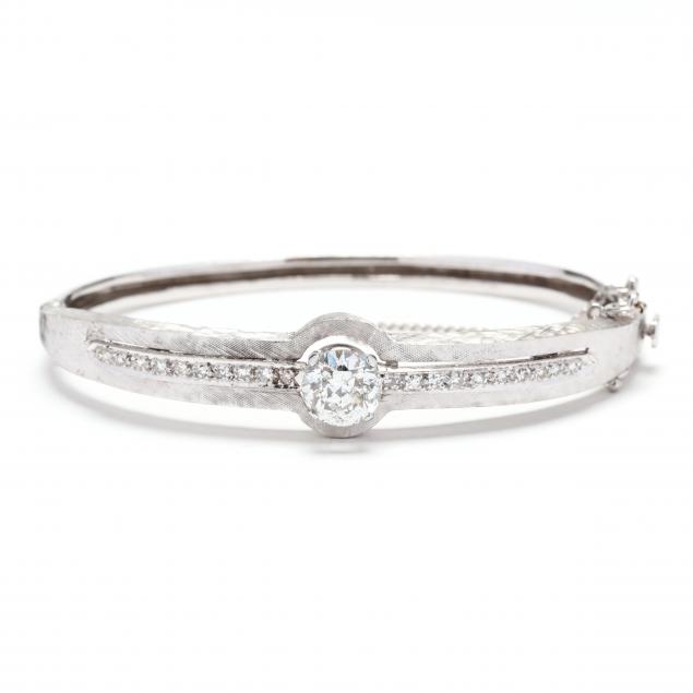 white-gold-and-diamond-bangle-bracelet