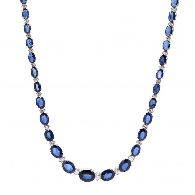 white-gold-sapphire-and-diamond-necklace