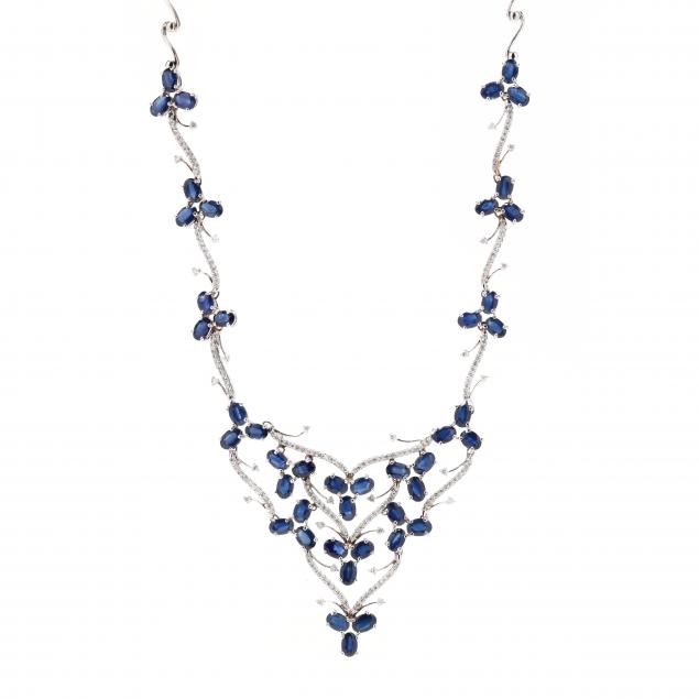 gold-diamond-and-sapphire-necklace