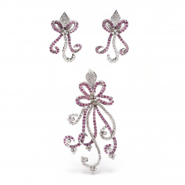 white-gold-ruby-and-diamond-enhancer-pendant-and-earrings